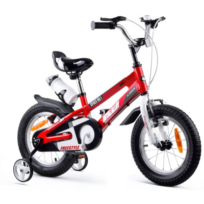 Detský bicykel 14" Royal Baby SPACE č.114´ RB14-17 červeno-čierny hliníkový 